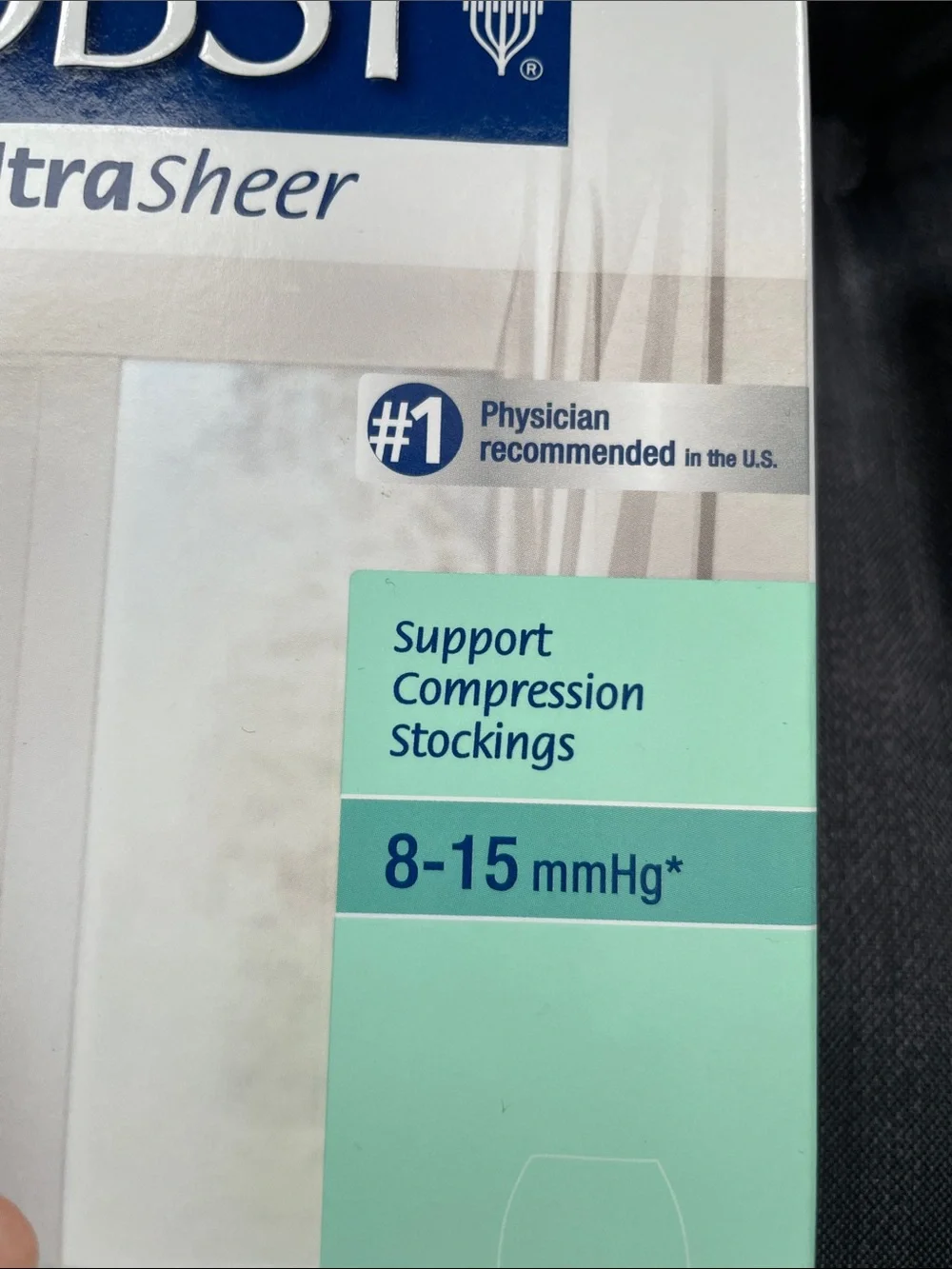 JOBST UltraSheer Support Knee High Compression Stockings – Silky Beige 8–15 mmHg